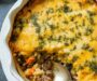 Cheesy Ground Beef and Rice Casserole
