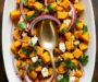Cold Sweet Potato Salad with Cranberries and Pecans