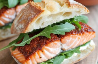 Grilled Salmon Sandwich with Dill Sauce easy