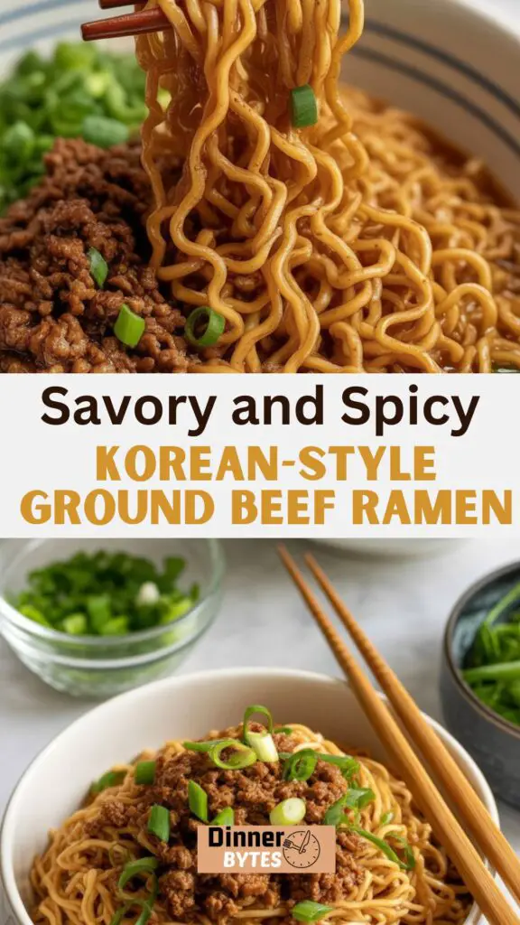 Korean-Style Ground Beef Ramen