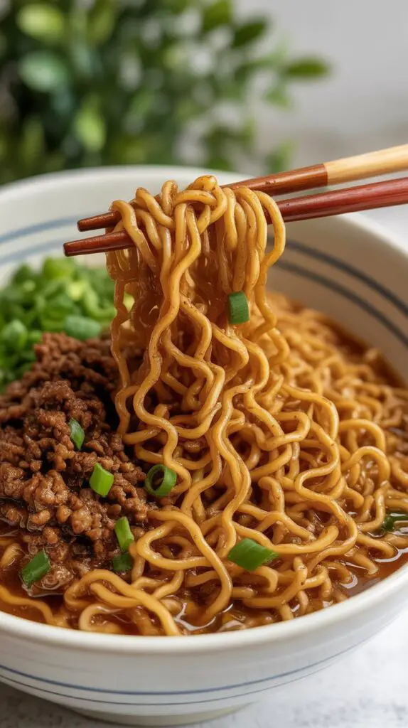 Korean-Style Ground Beef Ramen best