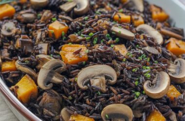 Lemony Butternut Squash and Mushrooms easy