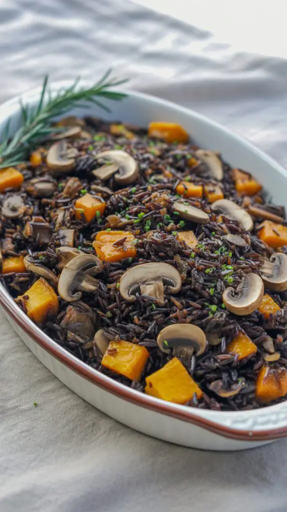 Lemony Butternut Squash and Mushrooms easy