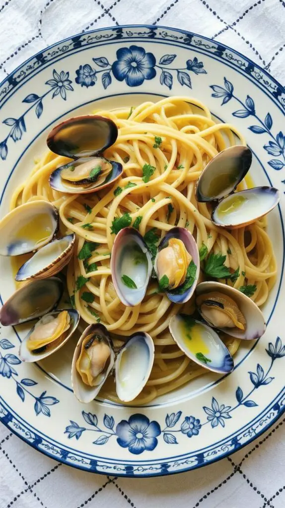 Linguine with Clams (Linguine alle Vongole) easy
