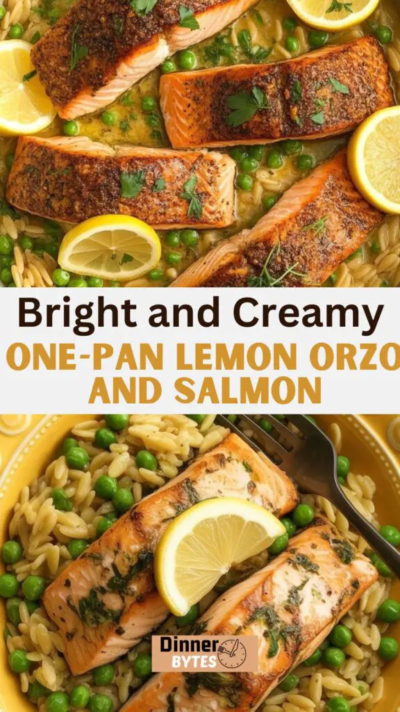 One-pan Lemon Orzo and Salmon