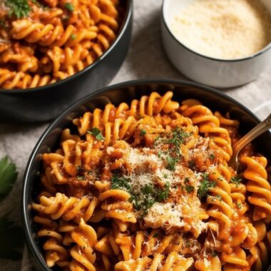 One pot creamy tomato beef pasta easy