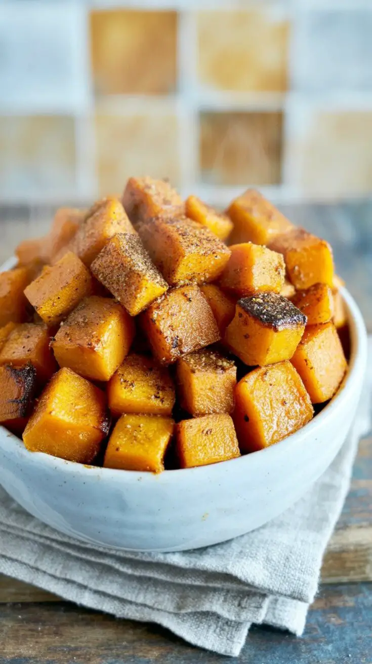 Oven Roasted Butternut Squash Brown Sugar easy