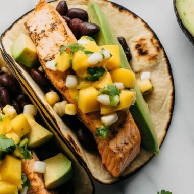 Salmon Tacos with Mango Corn Salsa best