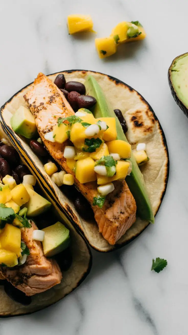 Salmon Tacos with Mango Corn Salsa best