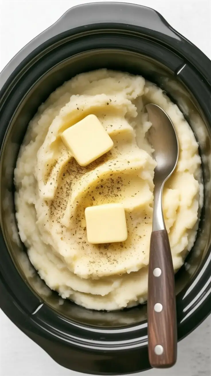 Slow Cooker Mashed Potatoes easy