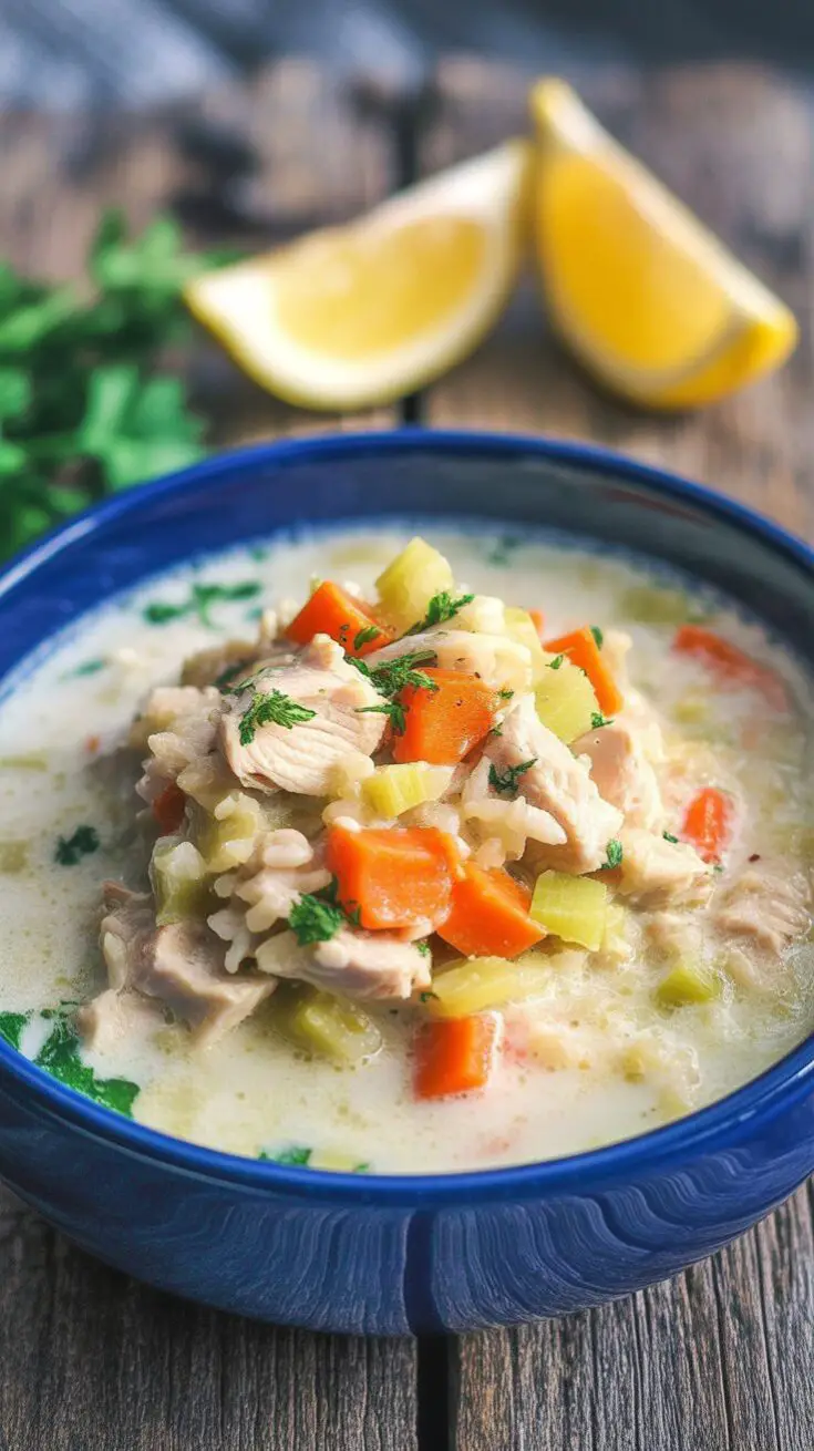 Avgolemono: Greek Lemon Chicken Soup