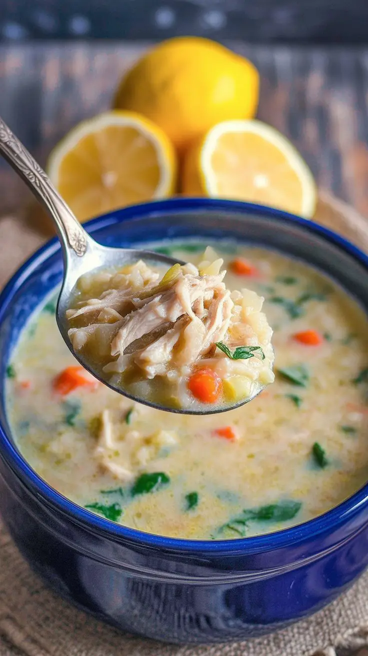 Avgolemono: Greek Lemon Chicken Soup