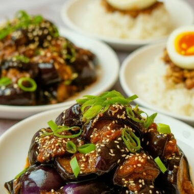 Roasted Eggplant Recipe (Asian Style)