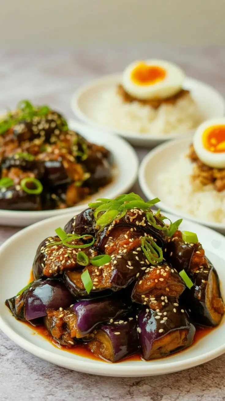 Roasted Eggplant Recipe (Asian Style)